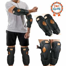 Benken 1 pares joelheira cotovelo almofadas kit ciclismo motocicleta esqui rodilleras absorção de choque para joint segurança engrenagem proteção - Image 1