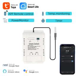 Tuya Inteligente Interruptor De Temperatura E Umidade, Monitor De Energia, Sensor De Sonda De Termostato Para Tanque De Peixes, Estufa, Armazém, Wifi, 16A20A - Image 1