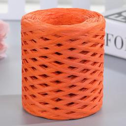 Natural Raffia fios de palha para mão malha crochê, fio de papel DIY, sunhat artesanal, saco de praia, 200m, verão - Image 4