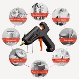 Pistola de cola elétrica quente, pistola de cola eletrotérmica, pistolas industriais, Thermo, ferramenta de reparo, DIY, 11mm cola varas, 150W - Image 6