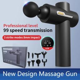 Pistola de Massagem Muscular Portátil, Tecido Profundo, Portátil, Elétrico, Silencioso, Percussão, 99 Velocidade, Ajustável, Corpo Profissional - Image 1