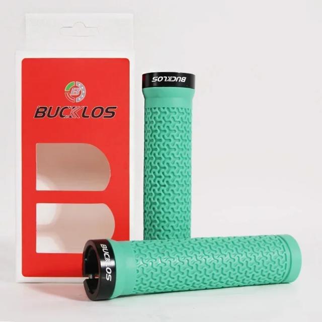 BUCKLOS Punhos de Guidão de Bicicleta Borracha Integrada Antiderrapante MTB Guiador Capa Bloqueio Mountain Bike Lidar Barra Punhos BMX Peças Ciclismo