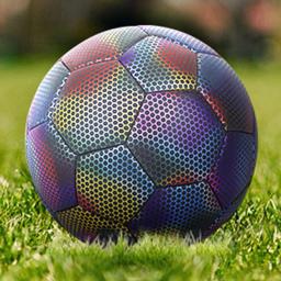 Bola de futebol luminosa para adultos, holográfica padrão, reflexiva, brinquedos ao ar livre da equipe, entretenimento esportivo, tamanho 5 PU - Image 5