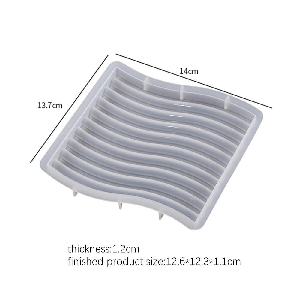 U Forma Molde De Silicone para DIY, Concreto Gesso Cimento Coaster, Fruta Bolo Placa Molde, Geométrica Resina Artesanato Moldes, Home Decor - Image 1