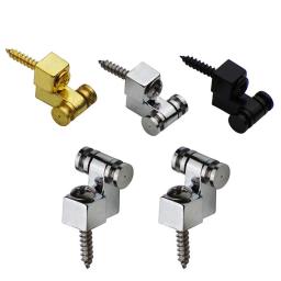 Guitarra elétrica cabeça bola compressão fivela, fivela do rolo, prata e preto, acessórios de guitarra folclórica, 2pcs - Image 5