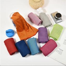 Cachecol de microfibra para esportes ao ar livre, toalha de secagem rápida, viagem fina, respirável, praia, corrida, ioga, ginásio, camping, verão - Image 3
