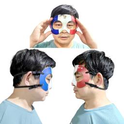 2024 nova imitação mbappe galo máscara futebol basquete esportes de proteção anti-colisão nariz proteção facial - Image 6