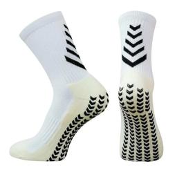 Meias de futebol antiderrapantes para homens e mulheres, espessadas, respiráveis, treinamento, esportes, ao ar livre, corrida, ciclismo, futebol, 1 par - Image 2