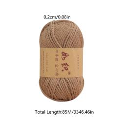 Fio De Algodão De Crochet De Renda, Linha De Linho Grossa, Strand Redondo, Oco, Grosso, Chapéu DIY, Tecido à Mão, 100g por Rolo - Image 6