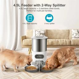 Tuya-Alimentador automático para animais com aplicativo inteligente, adequado para cães e gatos de pequeno e médio porte, dispensador de alimentos, alimentação remota - Image 1