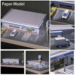 Modelo miniatura para montagem de construção, materiais de papel, Kits artesanais de diorama, 1 conjunto, escala 1:87, 64, 72, 100 - Image 6