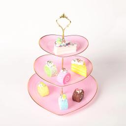 Suporte De Bandeja De Plástico De 3 Camadas, Suporte De Cupcake De Sobremesa Para Festas, Casamento, Jantares De Luz De Vela, Corações - Image 1