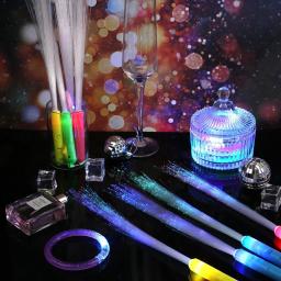 LED Light Up Glowing Fiber Stick, Luminous Prop Toy, Presente de Natal e Aniversário, Festa de Casamento, 3 Padrões de Luz, 24 Pcs, 48Pcs - Image 3