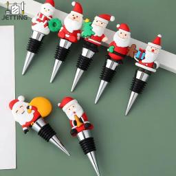 Série Natal Rolha De Champanhe, Decoração De Festa De Bar, Forma De Boneco De Neve, Fresco De Manter, 1Pc - Image 1
