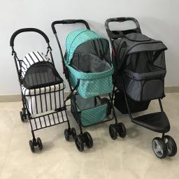 Simples leve dobrável pet carrinhos, cão pequeno do agregado familiar, moda moderna, roda universal, gato e cão suprimentos - Image 1
