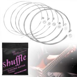 Cordas de guitarra elétrica com revestimento anti-ferrugem, Núcleo de aço carbono alto, Ferida de aço níquel, 6pcs por conjunto - Image 1