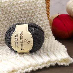 Fio de Lã Merino para DIY, lenço, xale macio, fio de pelúcia, pentado e médio, suéter artesanal, 50g - Image 6