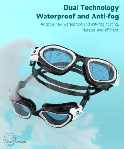 Adulto óculos de natação profissional anti-nevoeiro proteção uv das mulheres dos homens óculos de natação à prova dwaterproof água ajustável silicone inpool - Image 2