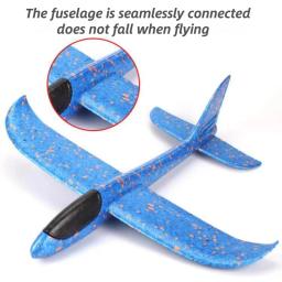 Brinquedo de avião de espuma grande para crianças, planador à mão, interação pai-filho ao ar livre, presente engraçado do menino, 48cm - Image 3