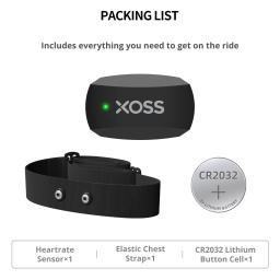 XOSS-Wireless Chest Strap Heart Sensor, Monitor HRM, Bluetooth, ANT +, Bicicleta Inteligente, Saúde, Fitness, Ciclismo, Corrida, X2 - Image 6