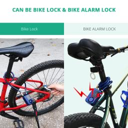 Bloqueio de bicicleta, alarme inteligente, acessórios de bicicleta, controle Bluetooth, gerenciamento remoto de celular IP55 à prova d'água - Image 5