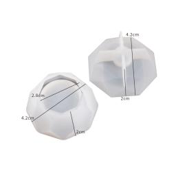 Molde De Silicone De Vaso De Concreto, Octagon Diamante Forma Artesanato, Jarra De Vela, Fabricação De Gesso, Resina Epóxi, Caixa De Armazenamento De Jóias, DIY - Image 6