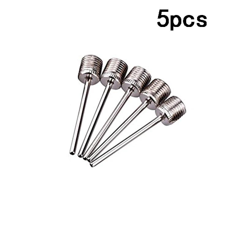 Basquete Inflando Bomba Agulha, Adaptadores De Válvula De Ar Inflável, Agulha De Aço Inoxidável, Bola De Bico De Futebol, 5 Pcs, 10Pcs - Image 1