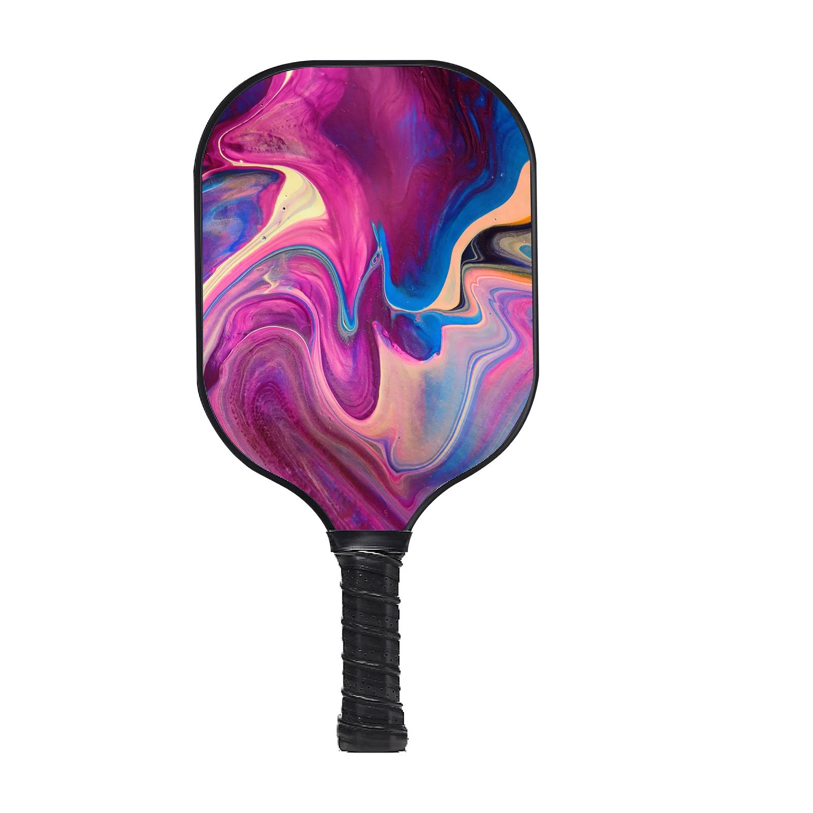 Raquete De Pickleball De Fibra De Carbono Raw, superfície texturizada grafite para suporte a rotação, Personalização - Image 1