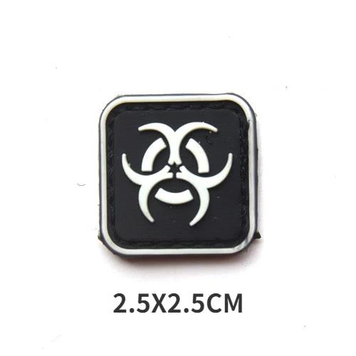 PVC Etiqueta do gotejamento, Mini Esqueleto, Dinossauro, Fósseis, Emblema Mágico, Moral Tático, Máscara de Grito, Ghostface, Rostos Sorridos, Patches - Image 1