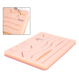 Kit de silicone Sutura Pad, Modelo de Prática Médica Conjunto de Treinador com Ferramentas, Pele de Prática Médica, 17 peças por conjunto, Novo - Image 3