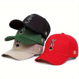 Boné de beisebol masculino e feminino, chapéu snapback chapéu de sol, boné esportivo, rei de póquer, chapéu hip hop cabido, primavera, outono - Image 1