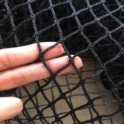 Futebol preto Backstop Net, Barreira de Prática Esportiva, Bola de golfe sólida, Rede de jardim, Proteção de varanda - Image 1