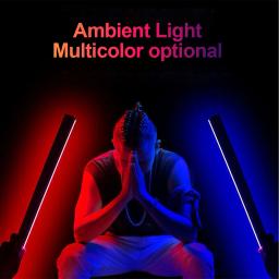 LED RGB Luz Fotografia Luz de Preenchimento, lâmpada atmosfera colorida, tubo vara luzes, quarto recarregável Decor - Image 6