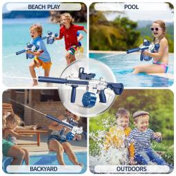 Arma De Água Elétrica Totalmente Automática, Brinquedo De Tiro, Praia De Entretenimento Ao Ar Livre, Crianças E Presentes Para Adultos, M416 - Image 2
