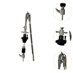 Dobrável leve tambor Hardware Mount, suporte do prato, tambor peças, percussão instrumento acessórios, suporte de extensão - Image 5