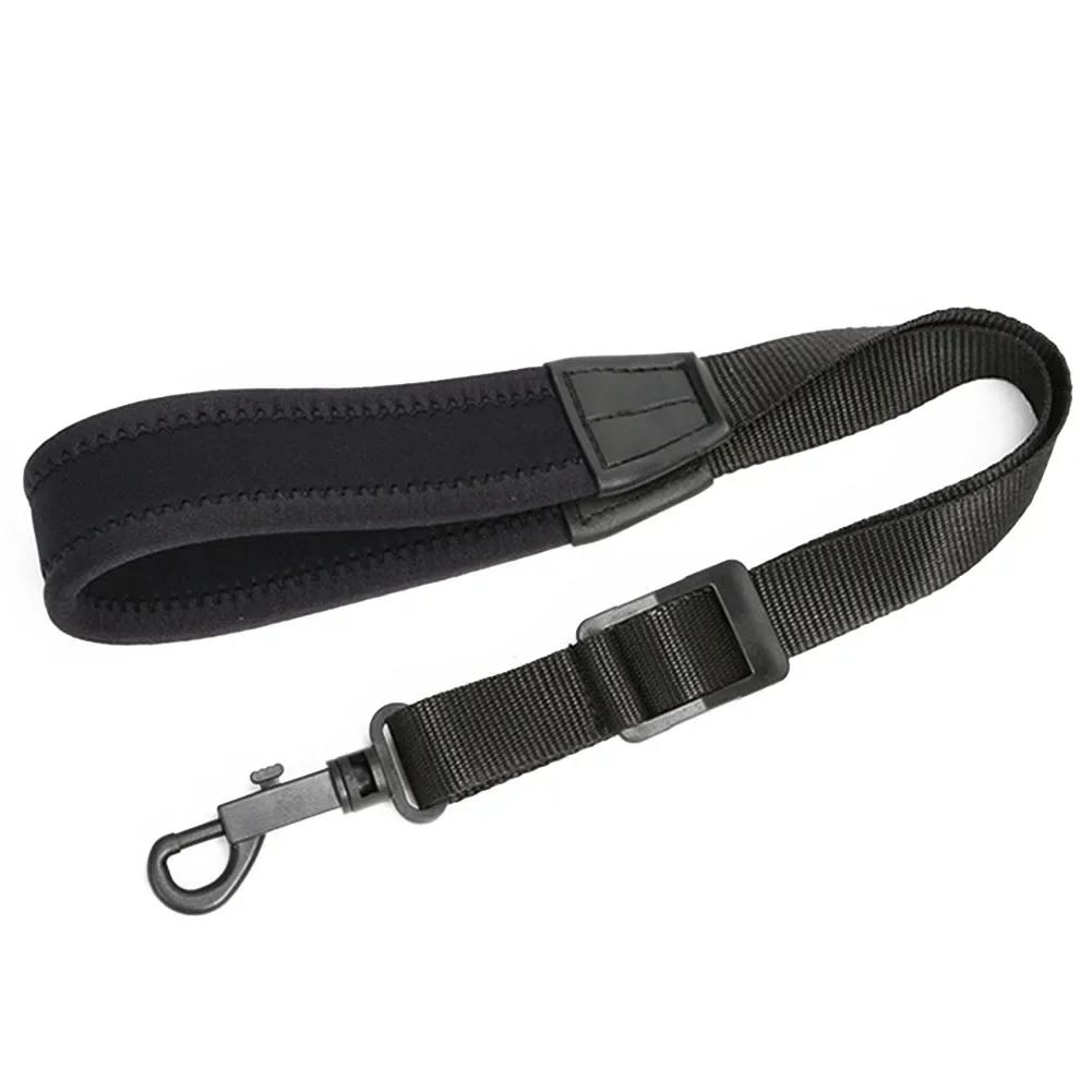 1pc elástico saxofone pescoço cinta preto grosso macio acolchoado cinta saxofone pescoço cintas para soprano tenor alto barítono sax - Image 1