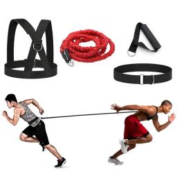 Banda Dupla Resistência para Treino, Puxar Corda, Corda Elástica, Campo de Atletismo, Corrida, Força Explosiva, Saltos, Equipamento de Fitness, 2 m, 3 m, 5m, 1 Conjunto - Image 1
