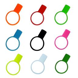 Silicone Tennis Trainer para treinamento, Mão para segurar a raquete, Evitar a raquete, Tênis, 10pcs - Image 2