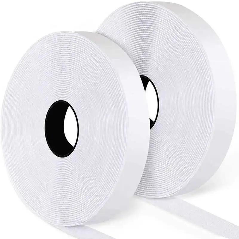 Tiras adesivas do gancho e do laço, fita do prendedor, etiqueta de nylon, fita mágica com colagem, acessórios de DIY, 16mm, 20mm, 25mm, 30mm, 50mm, 100mm, 5m - Image 1