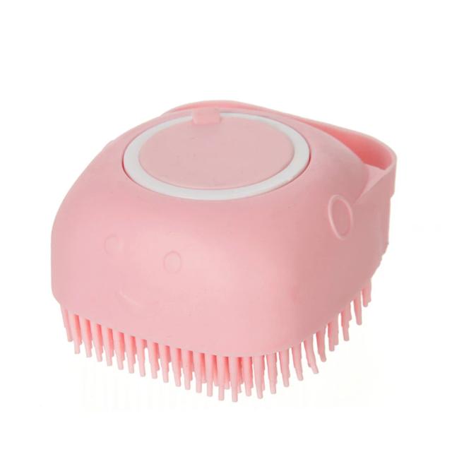 Escova de Silicone para Banheiro: Luvas de Massagem para Cães e Gatos, Acessórios em Rosa, Amarelo e Verde