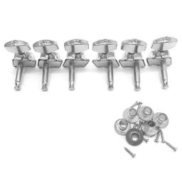 G92f 6 peças metal para máquina guitarra, cravelhas para afinação cordas guitarra, afinador - Image 5
