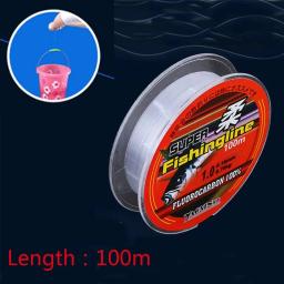 Super Strong Monofilamento Nylon Linha De Pesca, 100% Fluorocarbon, 0.8, 1.0, 1.2, 1.5, 2.0, 2.5, 3.0, 3.5, 4.0, 4.5, 5.0, 6.0, 7.0, 8.0, 100m - Image 2