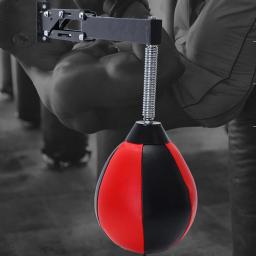 Saco de velocidade altura ajustável resistente couro do plutônio montagem na parede saco de boxe para treinamento esportivo sanda sparring ginásio - Image 4