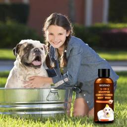 Dog Body Wash 3-em-1 mancha de coco e eliminador de odores, hidratante sem lágrimas orgânico à base de plantas, shampoo e condicionador para cães, tapete - Image 5