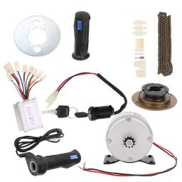 Kit de Conversão E-Bike com Motor Escovado, Controlador, Pedaleiro 65T, Roda Livre e Acelerador, Alta Atualização, 24V, 250W - Image 6
