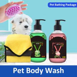 Gel de banho desodorizante para cães e gatos, shampoo anti coceira, beleza, limpeza do cabelo, fragrância duradoura, suprimentos para animais de estimação, 500ml - Image 2