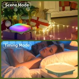 Lanterna de acampamento recarregável inteligente LED, controle Bluetooth por Tuya App, música Sync, RGB, iluminação de tenda ao ar livre, 13500mAh, 80W - Image 5