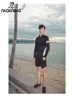 Homens e mulheres de manga comprida, roupa de mergulho de secagem rápida, snorkeling surf wetsuit, Zipper Water Sport Clothing, Five Suit - Image 3