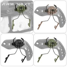 Capacete tático acessórios airsoft militar fone de ouvido titular capacete adaptador ferroviário caça tiro fone de ouvido suporte - Image 4