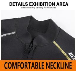 Terno de mergulho 1.5mm masculino wetsuit neoprene subaquático kitesurf surf caça submarina jaqueta calças roupas terno molhado - Image 5